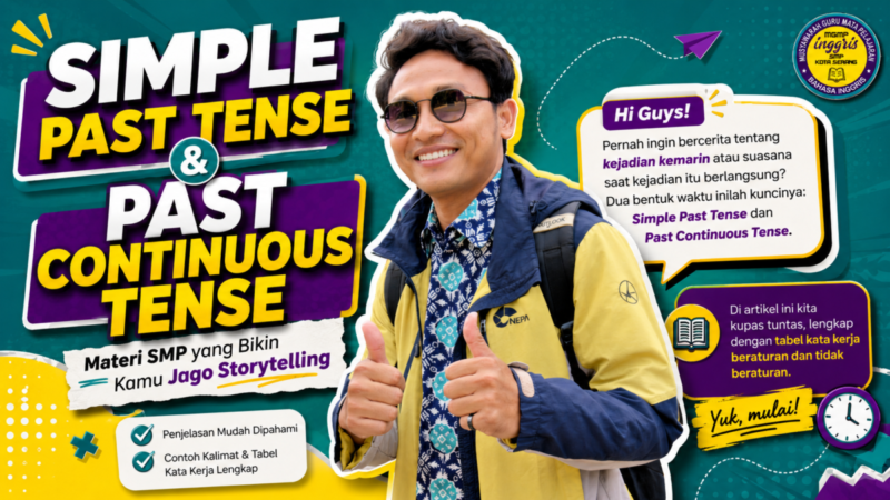 Simple Past Tense digunakan untuk menyatakan suatu perbuatan atau keadaan yang terjadi dan selesai di masa lampau. 