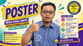 Poster adalah media publikasi yang mengkombinasikan elemen visual (gambar, ilustrasi) dan teks untuk menyampaikan informasi, ajakan, atau pengumuman kepada khalayak ramai