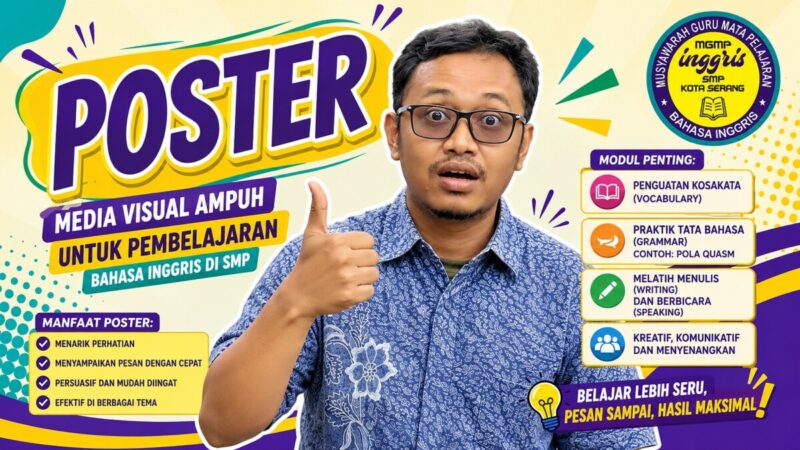 Poster adalah media publikasi yang mengkombinasikan elemen visual (gambar, ilustrasi) dan teks untuk menyampaikan informasi, ajakan, atau pengumuman kepada khalayak ramai