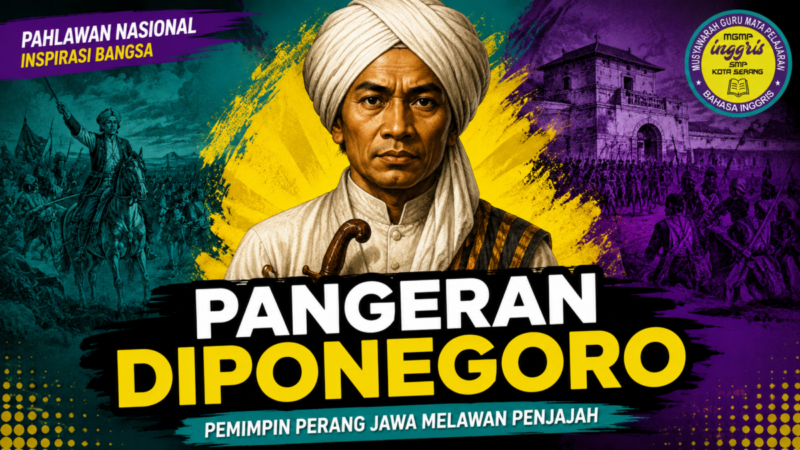 Pangeran Diponegoro, sosok panglima perang gagah dengan sorban yang memimpin ribuan rakyat melawan Belanda. Sosoknya identik dengan kesakralan, perjuangan suci, dan tentu saja, lukisan legendaris karya Raden Saleh.