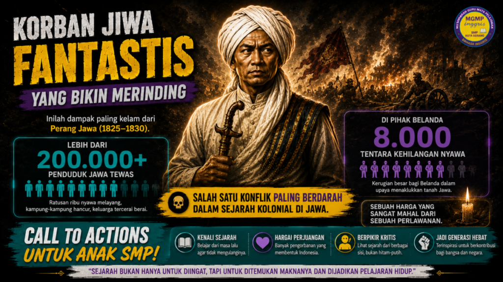 Dampak paling kelam Perang Jawa (1825-1830)? Jumlah korbannya bikin merinding: lebih dari 200.000 penduduk Jawa tewas, plus 8.000 tentara Belanda. Ini jadi salah satu konflik paling berdarah di masa kolonial. Mahal banget harga yang harus dibayar dari sebuah perlawanan.