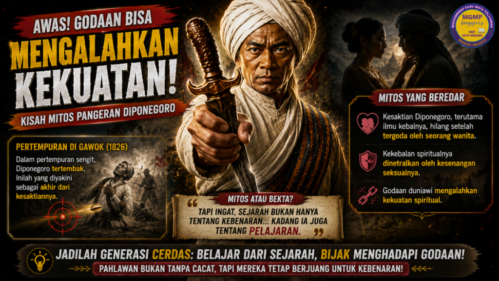 Konon, kesaktian Diponegoro luntur gegara godaan wanita. Di pertempuran Gawok (1826), ia tertembak—mitosnya, ilmu kebalnya udah "dinetralkan" oleh kesenangan seksual. Pahit, ya. Titik balik kekalahan ini seolah menunjukkan: godaan duniawi bisa mengalahkan kekuatan spiritual.