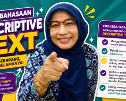 Berfokus pada specific participant, artinya objek yang dibahas bersifat khusus dan jelas Ciri kebahasaan yang sering muncul dalam descriptive text
