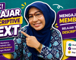 teks yang digunakan untuk menggambarkan seseorang, hewan, benda, atau tempat secara jelas dan rinci Descriptive text menjelaskan “seperti apa” suatu objek, bukan “apa yang terjadi”. Fokusnya ada pada ciri fisik, sifat, bagian-bagian, warna, ukuran, kebiasaan, atau kesan umum terhadap objek yang dibahas.